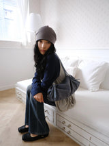 belt suede shoulder bag