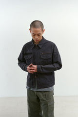 ビンテージウォッシュド5ポケットワークジャケット (Washed Navy)