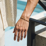 Engraved Link Gold Bracelet