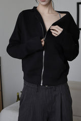 Diagonal Flow Zip-up