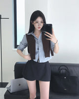 [25F/W NEW] LINK, ピンタックポケットシャツ