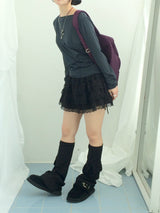ribbon strap layer skirt