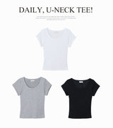 バイオウォッシングベーシックショートスリーブTシャツ(3color)