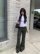 イエルカーゴミリタリーブーツカットパンツ