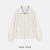 Remind knit zip up
