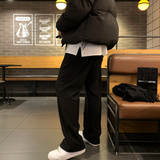 わいブライドウィンタースパンブラッシュドバンディングワイドパンツ