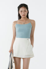 Wrap Skirt Short Pants_Ivory