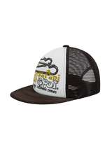 SAFETY LOGO MESH CAP (BROWN)