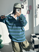 Y-D オーバーバルーンコットンパンツ🩶🖤💚 - 3 カラーズ