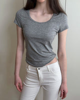 [ORIGINAL] Billie U-neck short-sleeve T-shirt