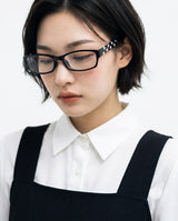 DOT SQUARE GLASSES (2COLOR)