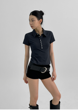 [MADE] Melvin Henry-Neck Collar Short Sleeve T-shirt