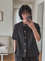 Lione Tweed Half Jacket