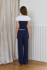 Waffle comfort top_navy