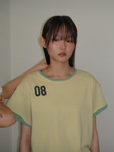 BUTTON DOUBLE SLEEVE T (YELLOW)