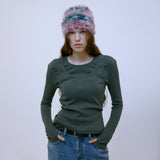 Double Layered Strap Top (KHAKI)