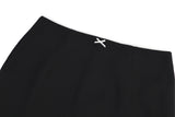  Lisha wrap long skirt (black)