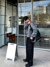 ワイニクラック2wayセミオーバーフィットレザージャケット