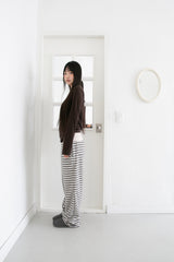 stripe fleece banding pants(2colors)