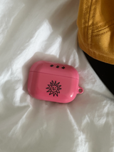 pink sun airpod case