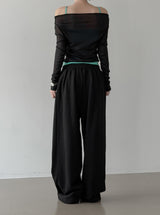 Lekin Pintuck Wide Pants