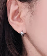 Silver Star One-touch Earring Piercing 1PC