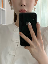 Silver balls earrings