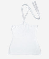  Lace Fan Halter Top #White(白)