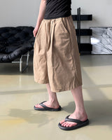 Rok Linen Pintuck Bermuda Pants