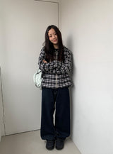 カカン生デニムストレートパンツ XL