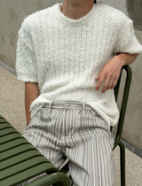 [Unisex] サマーブークレハーフニット(4color)