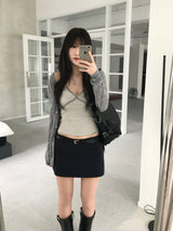 Vine Low-rise Mini Skirt (4 colors)