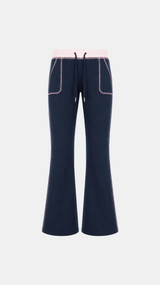 Kaia Contrast Stitch Flare Pants
