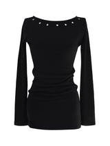 nine eyelet slim one-piece (2color)