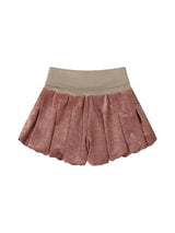FOLDED BUBBLE SKORT (RED)