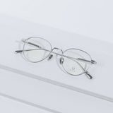 Knouun Round titanium glasses CODE. 102. C Sizzy silver