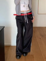 Atlas Non-fade Raw Denim Wide Pants