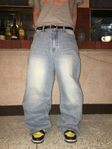 Wide Baggy Denim Pants (2c)