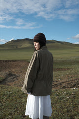 Regular half-neck night jacket (3color)