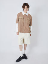 DECONSTRUCTED ZIPPER SHORT