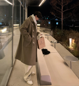  Liu Wool Overfit Duffel Coat