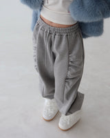 Side shirring napping jogger & wide pants