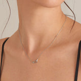 [(G)I-DLE Minnie, Jung Yonghwa Worn] Glam Interlock Stone Setting 925 Silver Necklace N037-01H