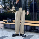 LMN DeFace Two-Tuck Cotton Semi-Wide Pants (4 colors)