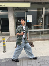 No.1312 LU チェックハーフシャツ