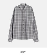 Breed wrinkle checked shirt