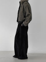 Wolf Two-Tone Leather Fur Jumper