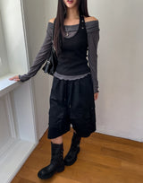 Onz Stitch Multi-Pocket Bermuda Pants