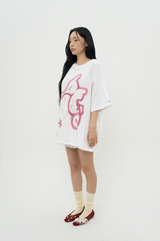 SEAHORSE BOXY TEE _ WHITE