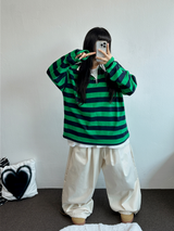 5000ソルド🥳❤デニムバージョン ❤ツーピンタックバルーンコットンパンツ🖤🩵🧸3カラー